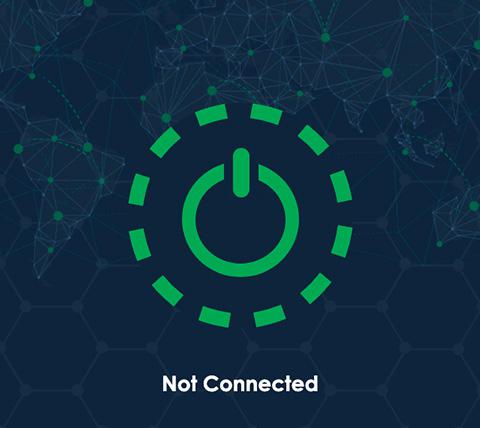 Green China VPN connect step 1, tap on button to connect to VPN